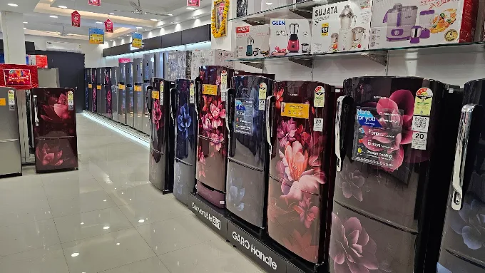 Refrigerator range at the Kotwali Santar Showroom
